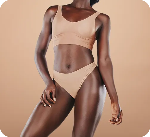 woman in underwear