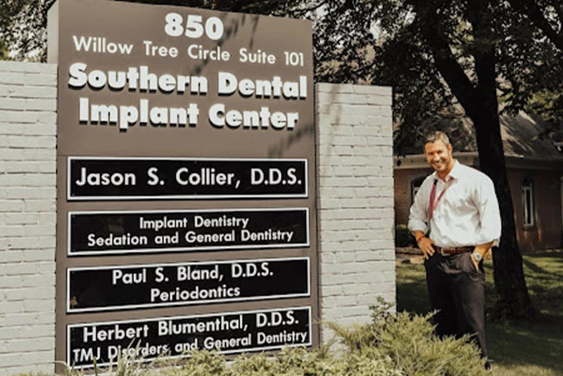 Exterior sign with Dr. Collier
