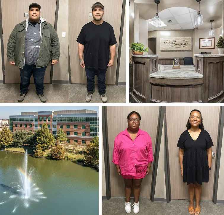 Real patients before and after bariatric surgery