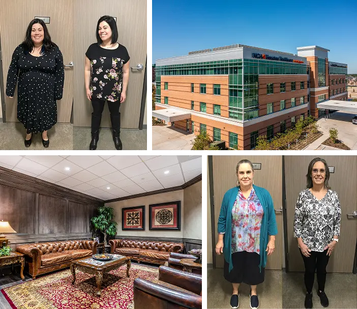 Our office and real patients before and after surgery