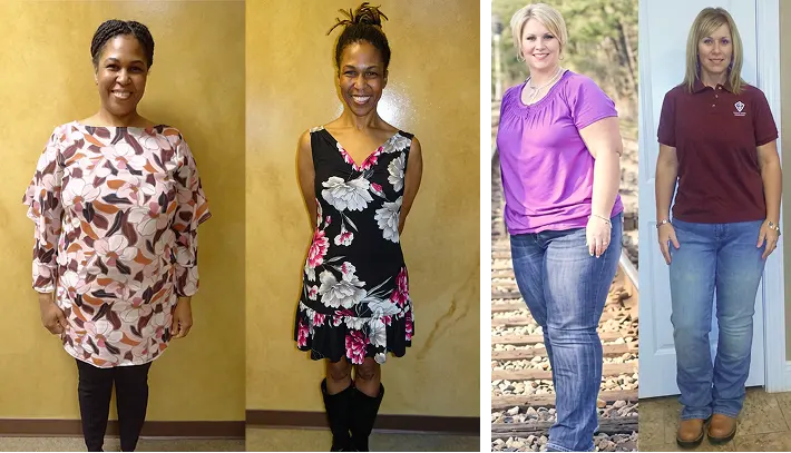 Our real patients before and after surgery