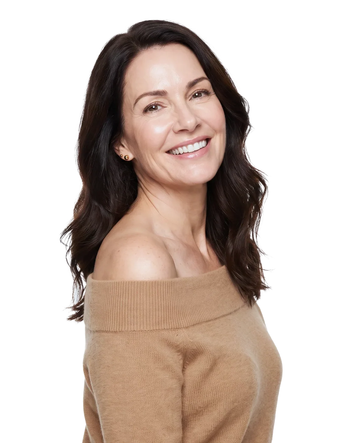 Woman smiling