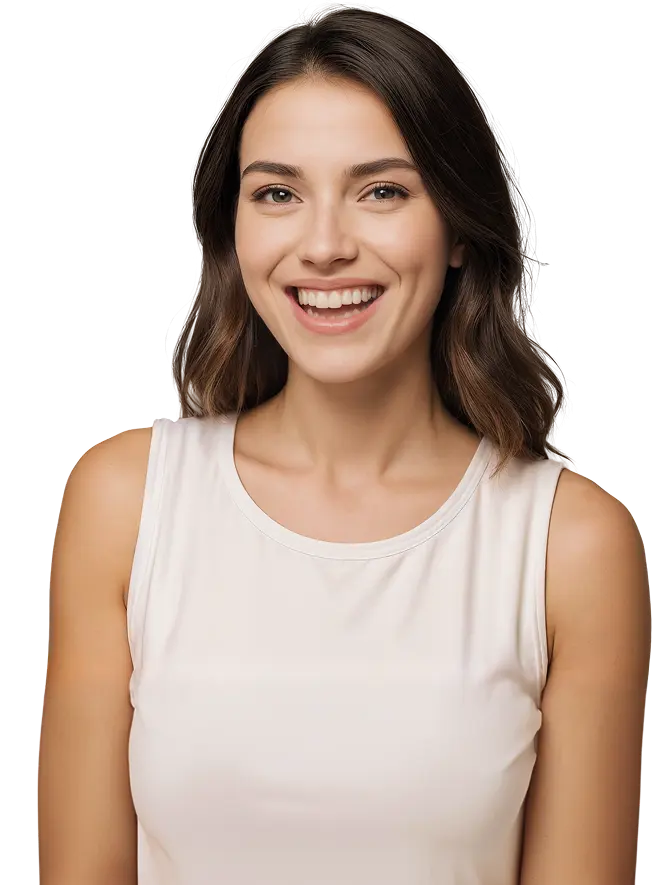 dark haired woman smiling