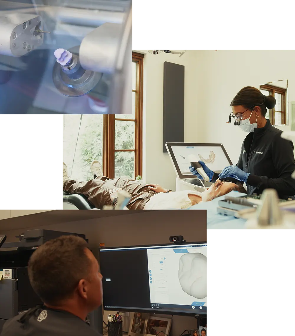 Signature Dental team getting imaging from patient