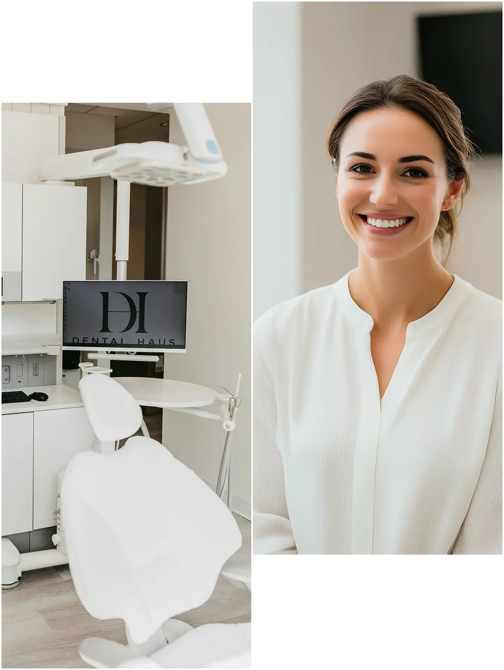 dental chair and patient