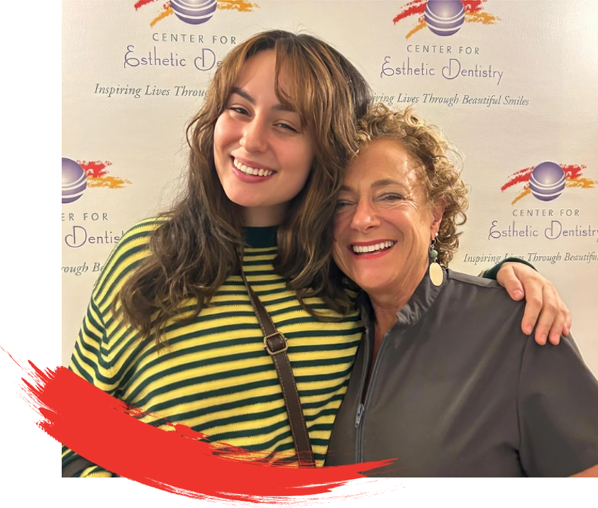 Dr. Lerch and patient smiling