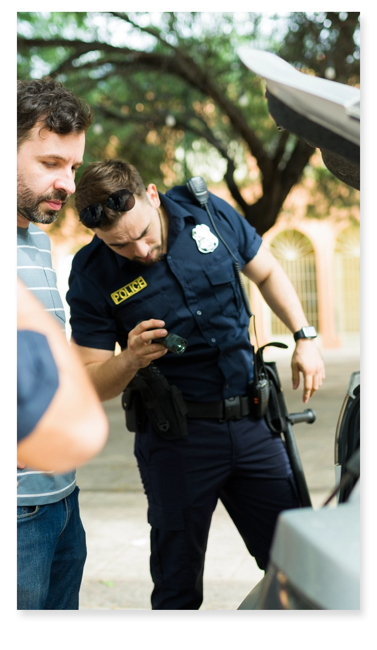 officer conducting a search