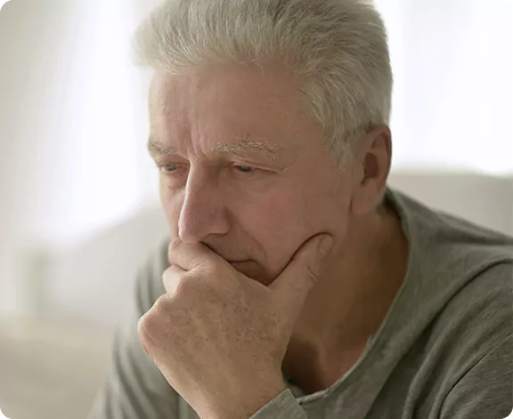 Man contemplating