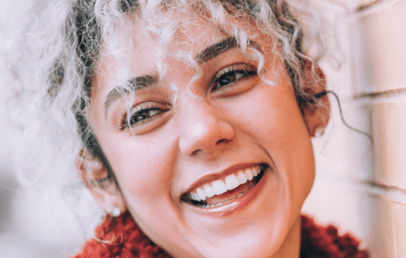 young woman smiling