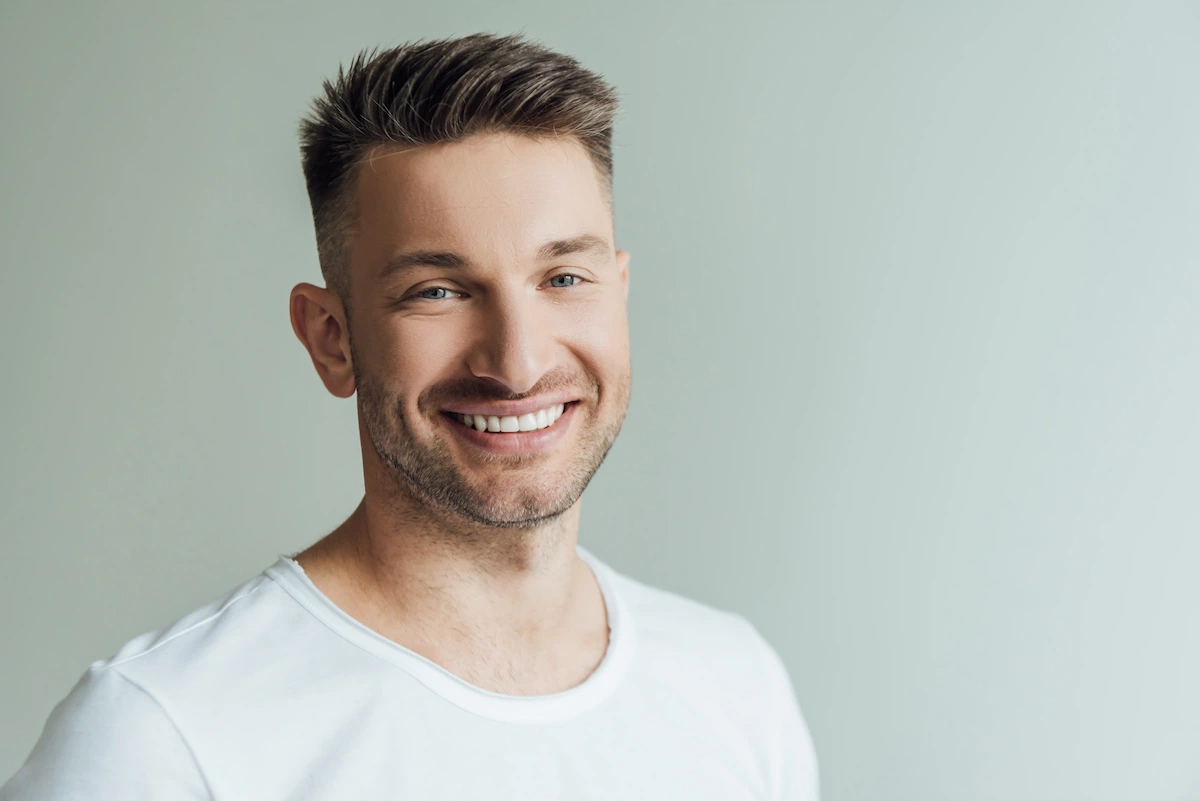 man smiling